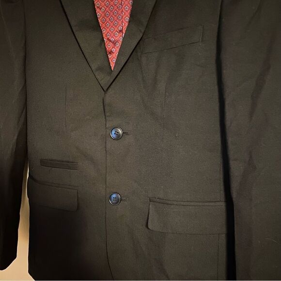 Isaac Mizrahi Blazer Sports Jacket Black Formal Wedding Neutral Staple - Picture 2 of 8